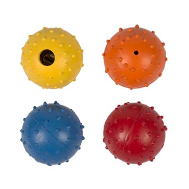 Rubber dental ball mix Mixed colors 5cm