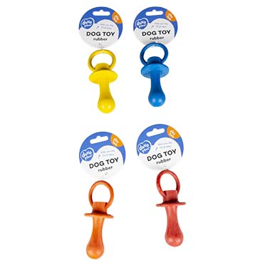 Rubber pacifier mix mixed colors - Facing
