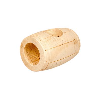 Wooden barrel small animal toy