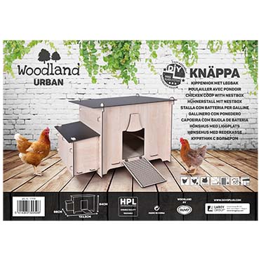 Woodland urban kippenhok knäppa bruin/zwart - Verpakkingsbeeld