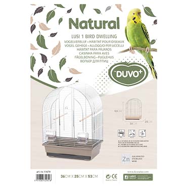 Bird cage natural lusi 1 mocha/zinc - Verpakkingsbeeld
