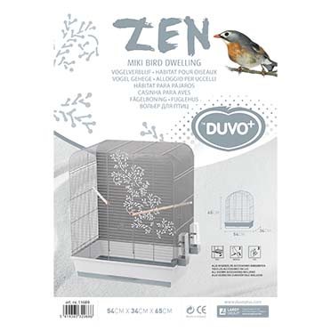Bird cage zen miki light grey/grey - Verpakkingsbeeld