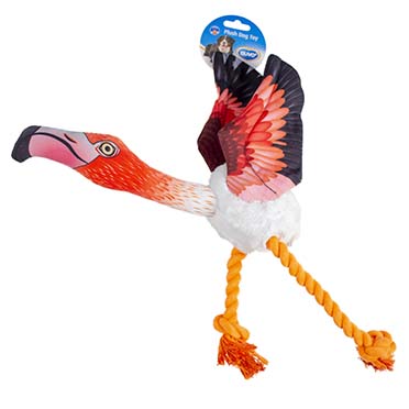 Pluche fliegende flamingo gemischte farben - Verpakkingsbeeld