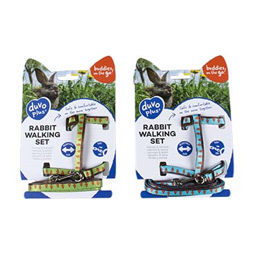 Kaninchen-spazierset carrot grün/blau - Verpakkingsbeeld