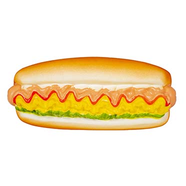 Latex hot dog multicolour - Product shot