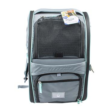 Trekking backpack all-in-one oslo grey/light green - Facing