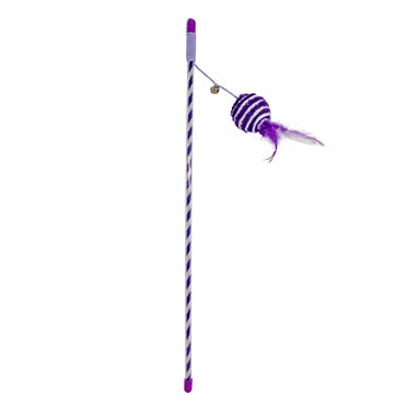 Playing rod catchy glitter ball purple - Product shot