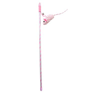 Speelhengel catchy papieren muis roze - Product shot