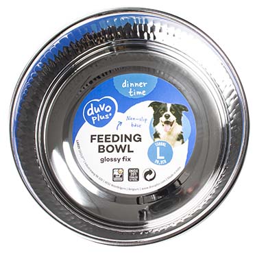 Feeding bowl glossy fix black - Verpakkingsbeeld