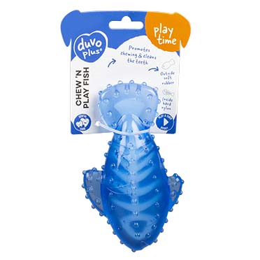 Chew `n play fish blauw - Verpakkingsbeeld