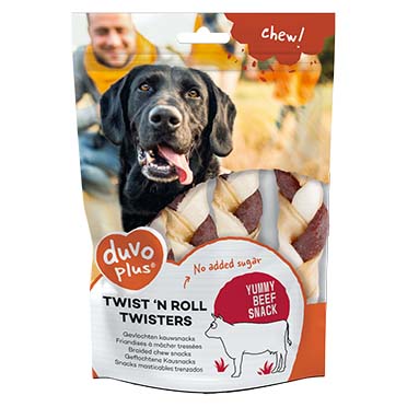 Chew! twist `n roll twisters beef - Verpakkingsbeeld