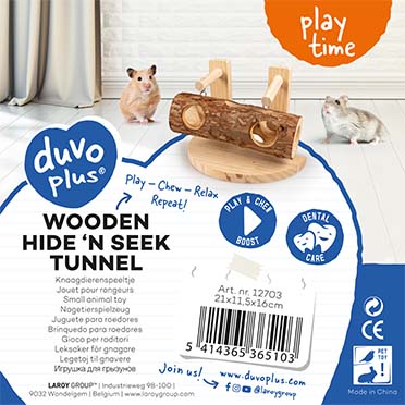 Wooden hide `n seek tunnel - Verpakkingsbeeld