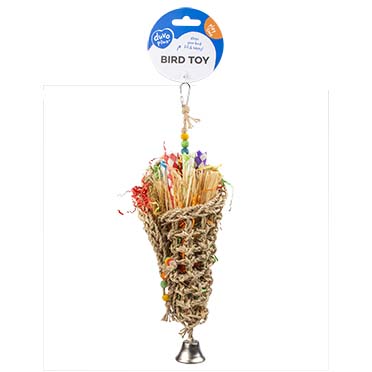 Seagrass shredder tube with bell multicolour - Verpakkingsbeeld