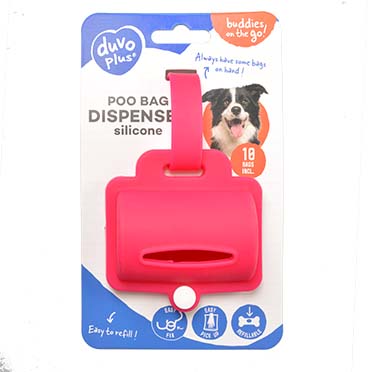 Poo bag dispenser silicon pink - Verpakkingsbeeld