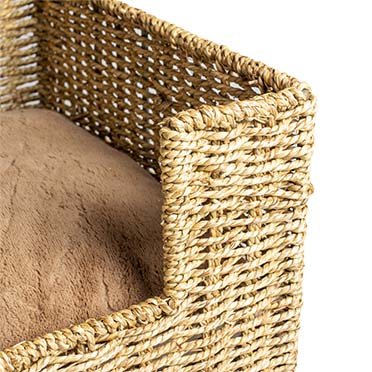 Laguna seagrass basket step-in & cushion - Detail 1