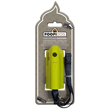 Poo bag dispenser led lime - Verpakkingsbeeld