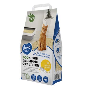 Eco maïs agglomérante litière pour chats - Verpakkingsbeeld
