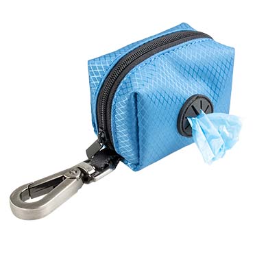 Poo bag dispenser nylon blue - Detail 1