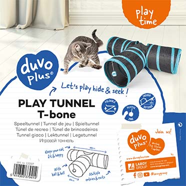 Play tunnel t-bone blue/black - Verpakkingsbeeld