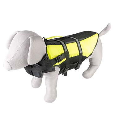 Dog life jacket hi vis marine Black/yellow L - 60CM - max. 55kg