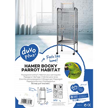 Parrot habitat hamer bocky silver - Verpakkingsbeeld