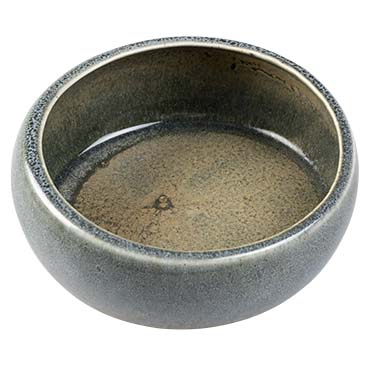 Feeding bowl stone obliq raw Grey S - 170ml - 11x11x6cm