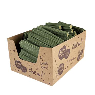 Chew! gevulde dental sticks groen - <Product shot>