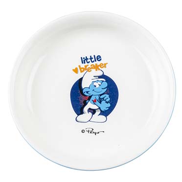 Hefty smurf low feeding bowl white/blue - Detail 1