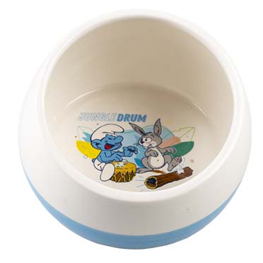 Harmony smurf feeding bowl White/blue 800ml - 15x15x10cm
