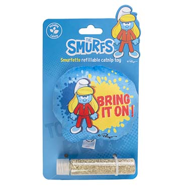 Smurfette catnip toy blue - Verpakkingsbeeld