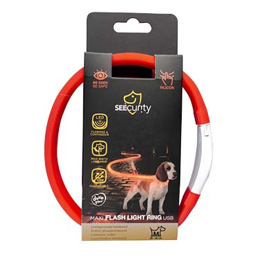 Flash light ring maxi usb silicon red - Verpakkingsbeeld