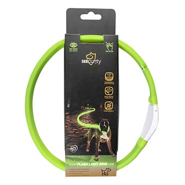 Flash light ring maxi usb silicon groen - Verpakkingsbeeld