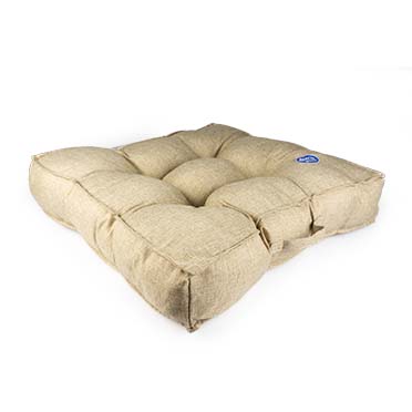 Cushion square quadri beige - <Product shot>