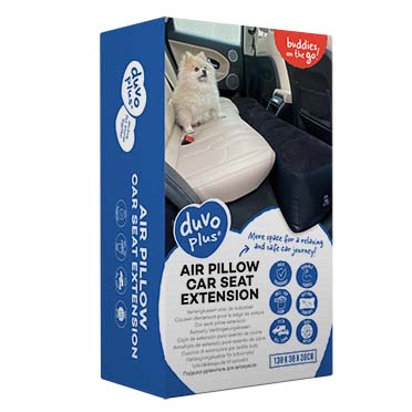 Air pillow car seat extension black - Product shot