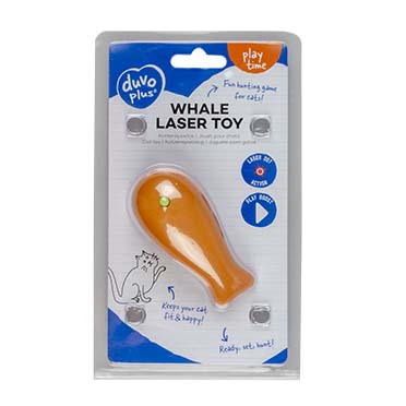 Whale laser cat toy mixed colors - Verpakkingsbeeld