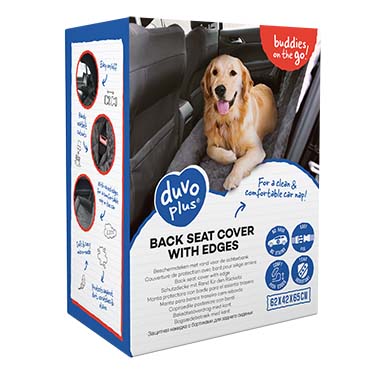 Back seat cover with edge black - Verpakkingsbeeld
