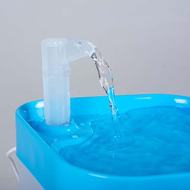 Fontaine à eau transparente bleu/blanc - Detail 1