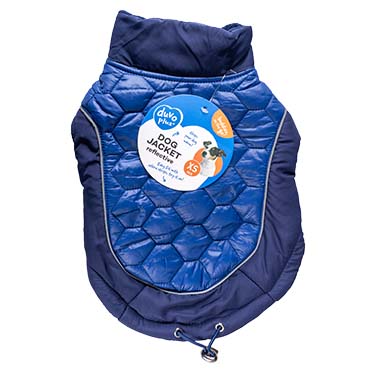 Dog jacket hi vis quilt blue - Verpakkingsbeeld