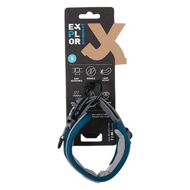 Ultimate fit control halsband classic petrol blue - Verpakkingsbeeld