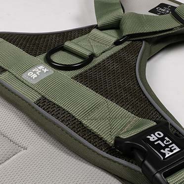 Ultimate fit no-pull harness classic undercover green - Detail 2