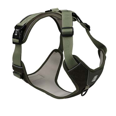 Ultimate fit no-pull harness classic undercover green - <Product shot>