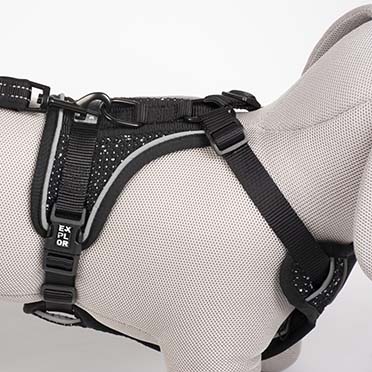Ultimate fit no-pull harness fashion granite black - Detail 1