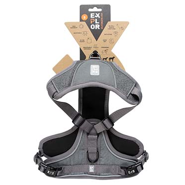 Ultimate fit no-pull harness safety silver reflective - Verpakkingsbeeld