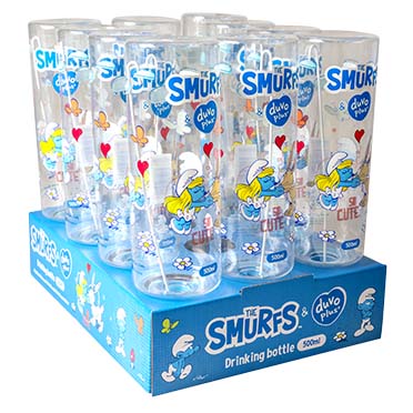 Drinking bottle smurfette transparent - Product shot