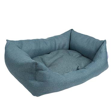 Bed rectangular royal blue blue - <Product shot>