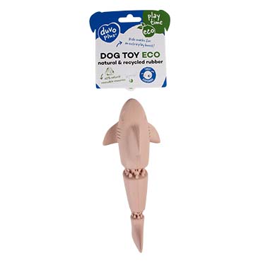 Eco rubber shark snack dispenser pink - Verpakkingsbeeld
