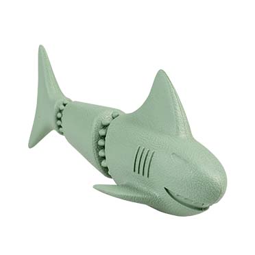 Eco rubber shark snack dispenser green - Product shot