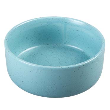 Feeding bowl stone speckle turquoise - <Product shot>