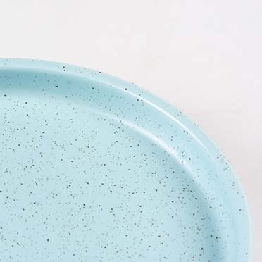Feeding plate stone speckle turquoise - Detail 2