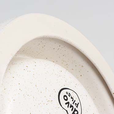 Mangeoire aanti-déversement stone speckle blanc - Detail 2